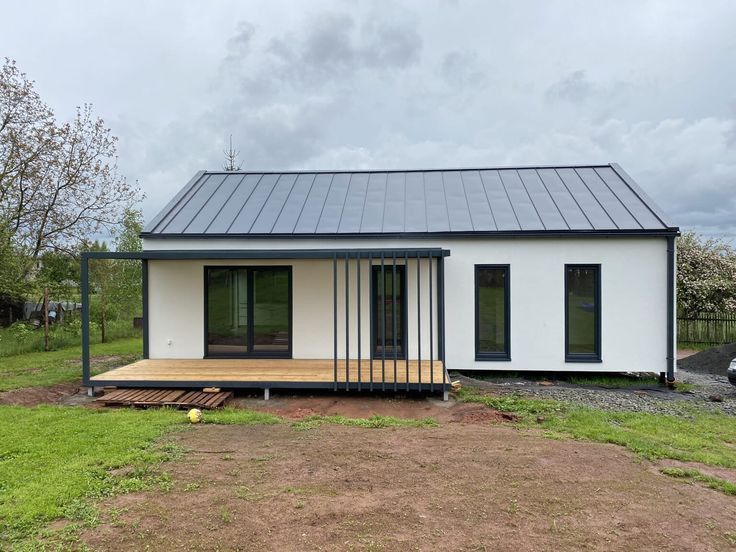 Acest container tip casă este construit din materiale durabile, rezist