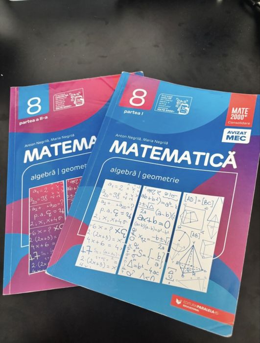 Set 2 culegeri Matematica , clasa a 8-a partea I si II