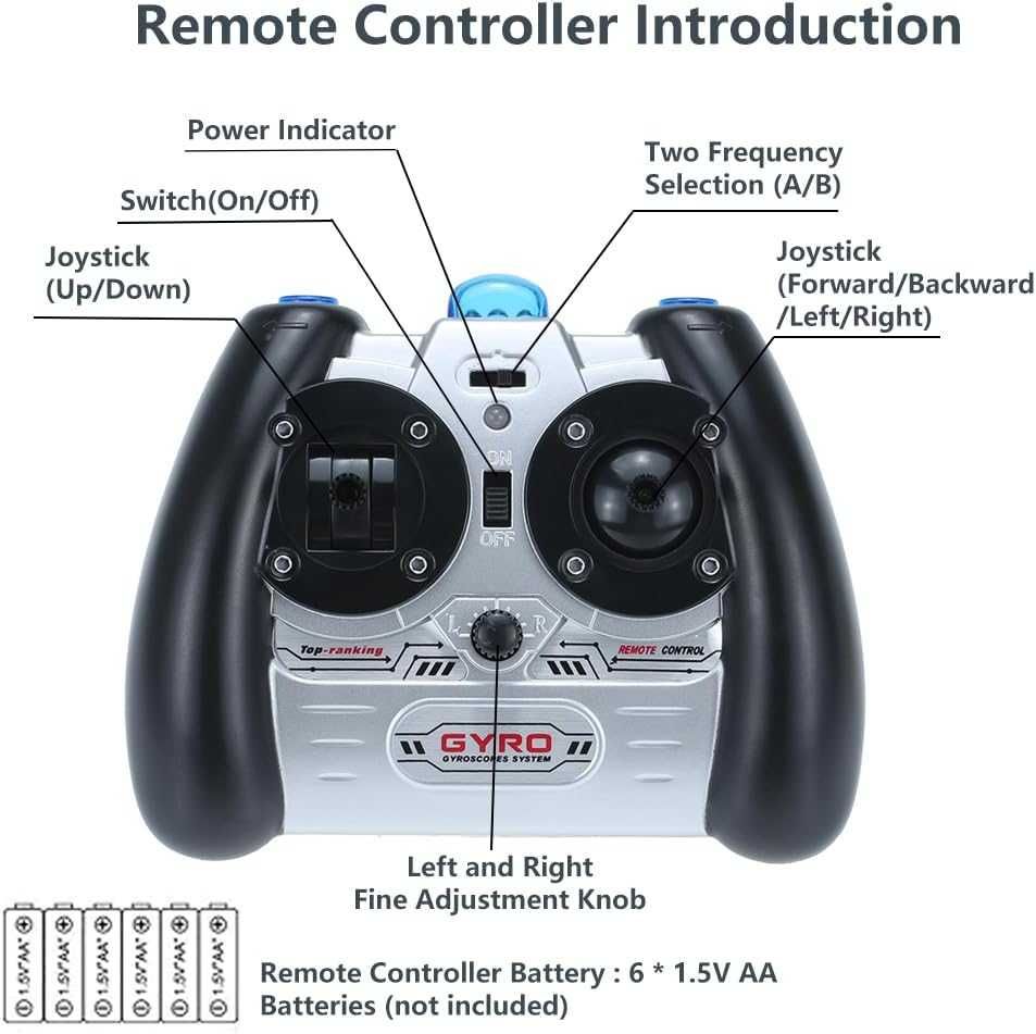 SYMA S107G 3-канален RC хеликоптер с жироскоп, син
