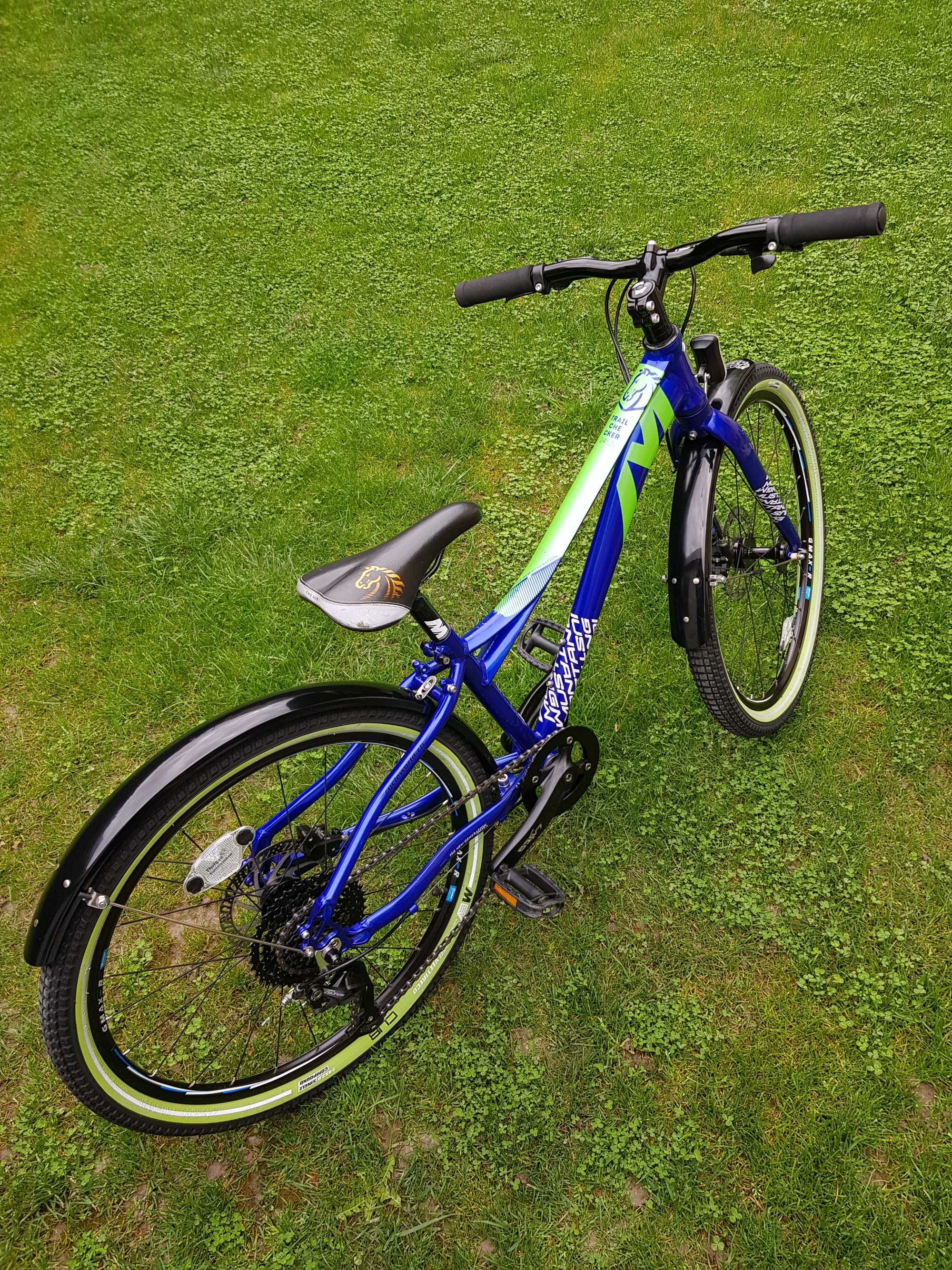 Bicicleta MTB, copii, Checker, aluminiu, frane hidraulice, roti pe 24"