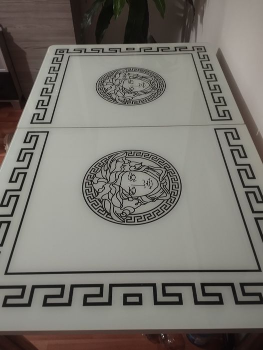 Masă de Sticlă Extensibilă