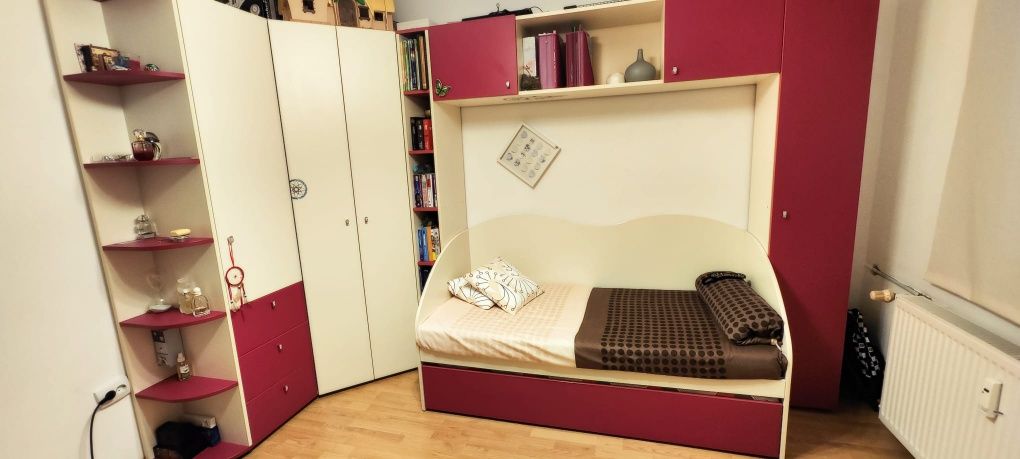 Mobila dormitor + pat + birou copil
