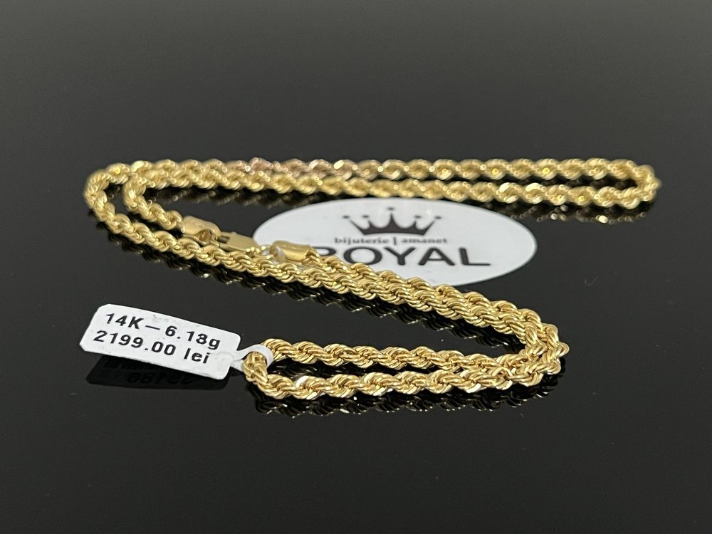 Bijuteria Royal CB : Lant aur 14k 6,13 grame