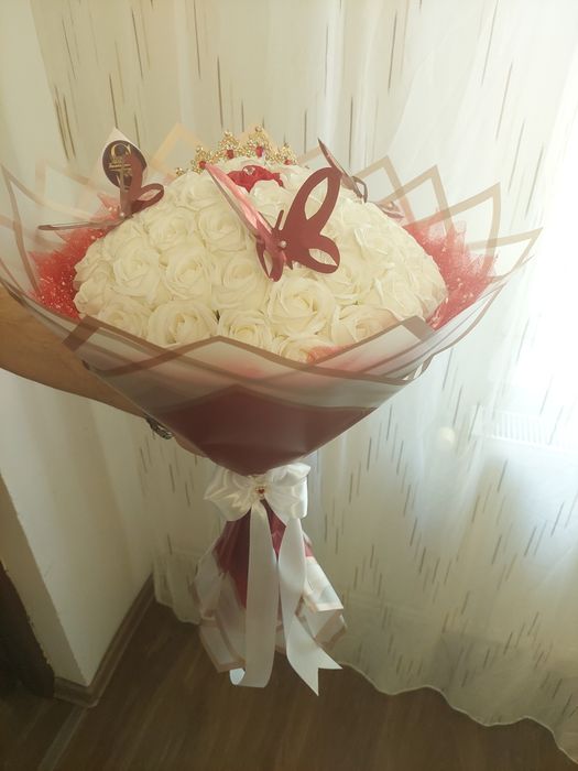 Buchet trandafiri sapun