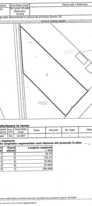Teren șoseaua de centură !