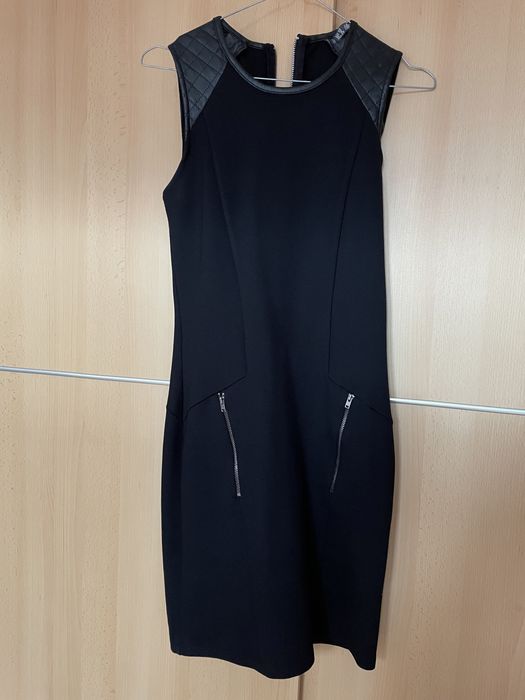 Sarafan cu inserții din piele, modern