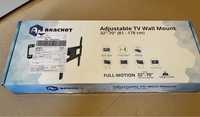 Suport TV de perete A+ SPB446, reglabil, 32"-70" (80cm-177cm), Negru