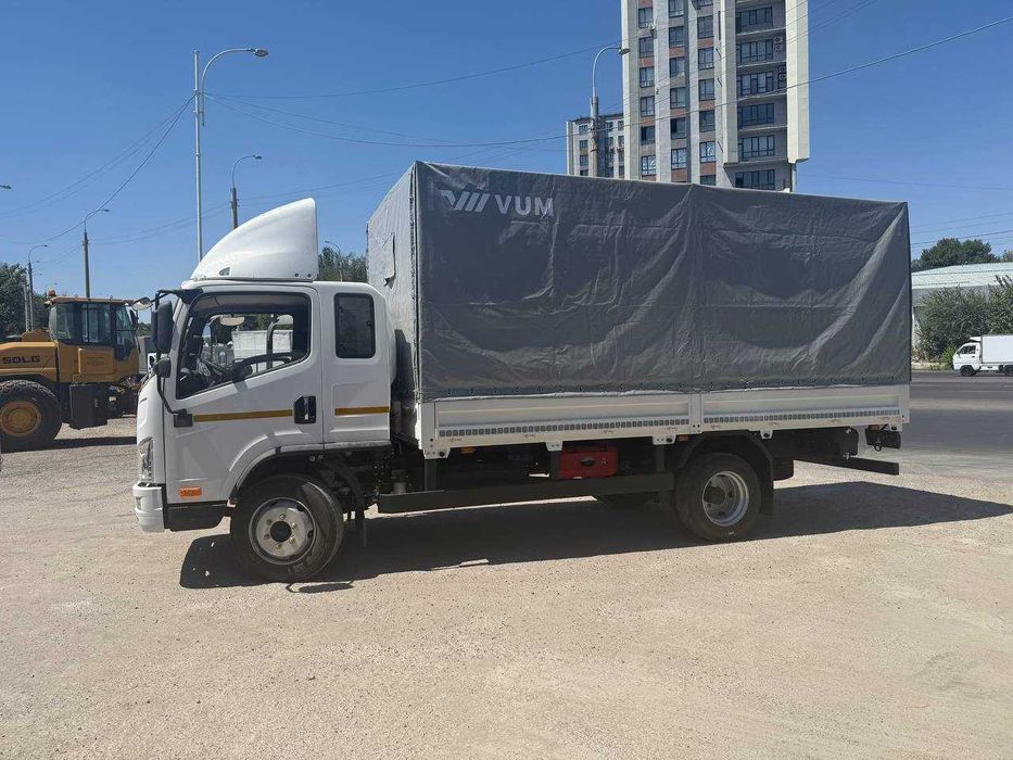 Автофургон бортовой с тентом FAW Tiger V, (24,6 м³)
