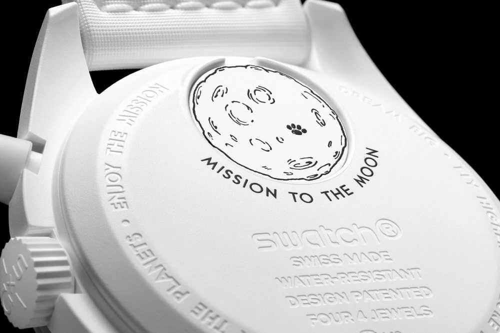 CEAS SWATCH X OMEGA MISSION TO MOON Moonphase Snoopy White- Chronograf