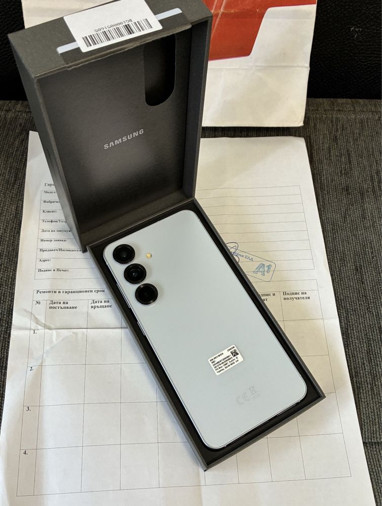 KATO НОВ 256GB Samsung Galaxy S25 Гаранция A1 2027 г. Blue