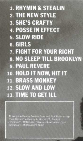 CD Beastie Boys - Licensed To Ill 1986