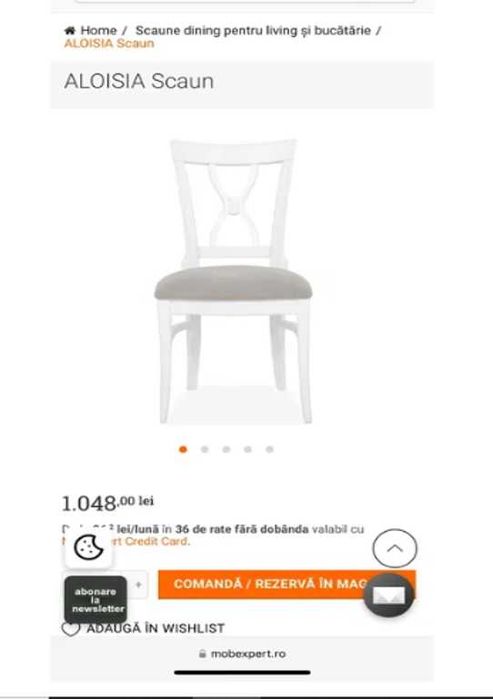 Super Ocazie 67% reducere - 6 scaune Mobexpert -model Aloisia - Jazz