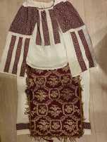 Costum popular complet model canonic de Banat din batist