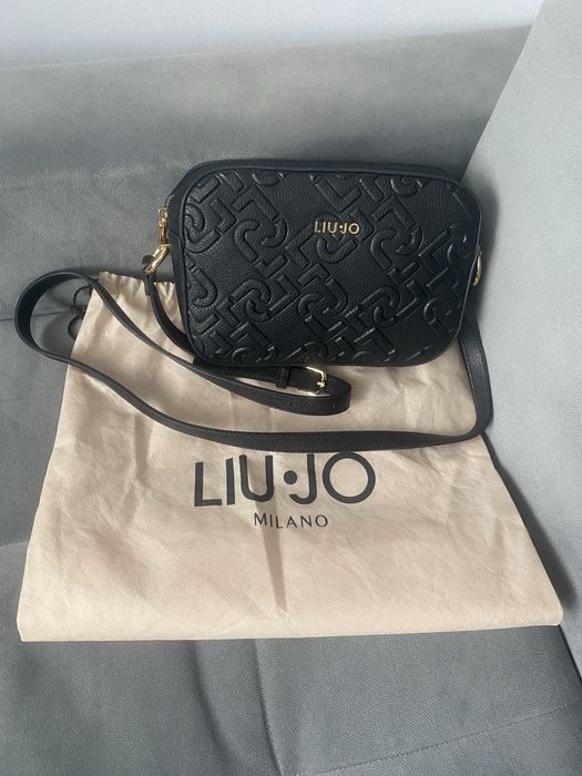 Liu Jo Women's Black Logo-Plaque Cross-Body Bag
