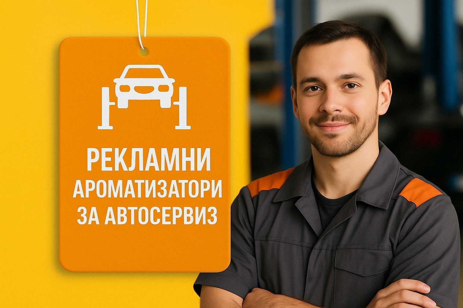 Рекламни ароматизатори специално за автосервизи, автомивки авто бизнес