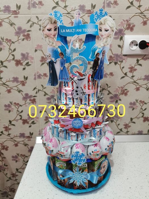 Tort din dulciuri ambalate,tort gradinita, școala, cresa,tedi, barni