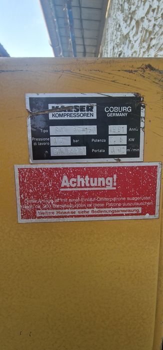 Compresor kaeser pe șurub, 920 litri pe minut, 7,5 kw,380v, profession