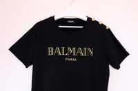 Balmain черно златна дамска тениска размер XL/XXL