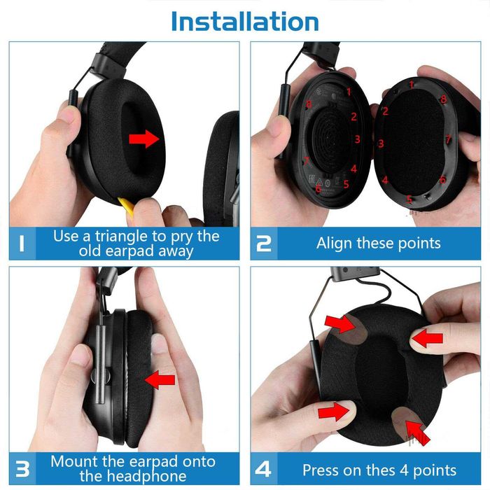 Set 2 bureti pentru casti Razer BlackShark V2 USB (2022) - Plasa