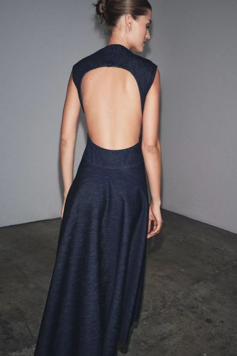 дънки рокля zara зара