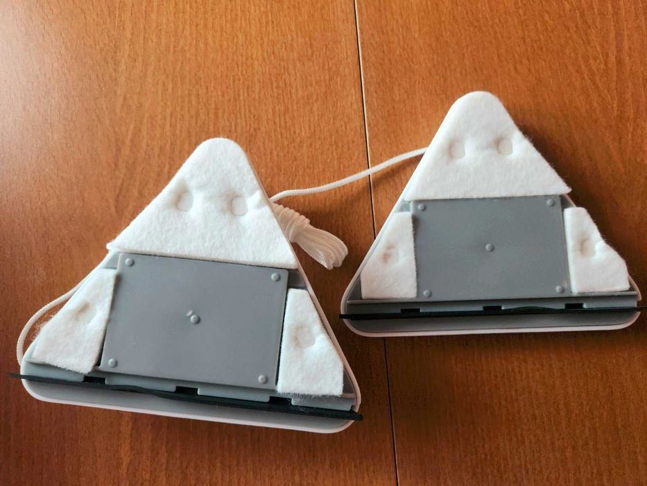 Уред за двустранно почистване на прозорци+резервни кърпи