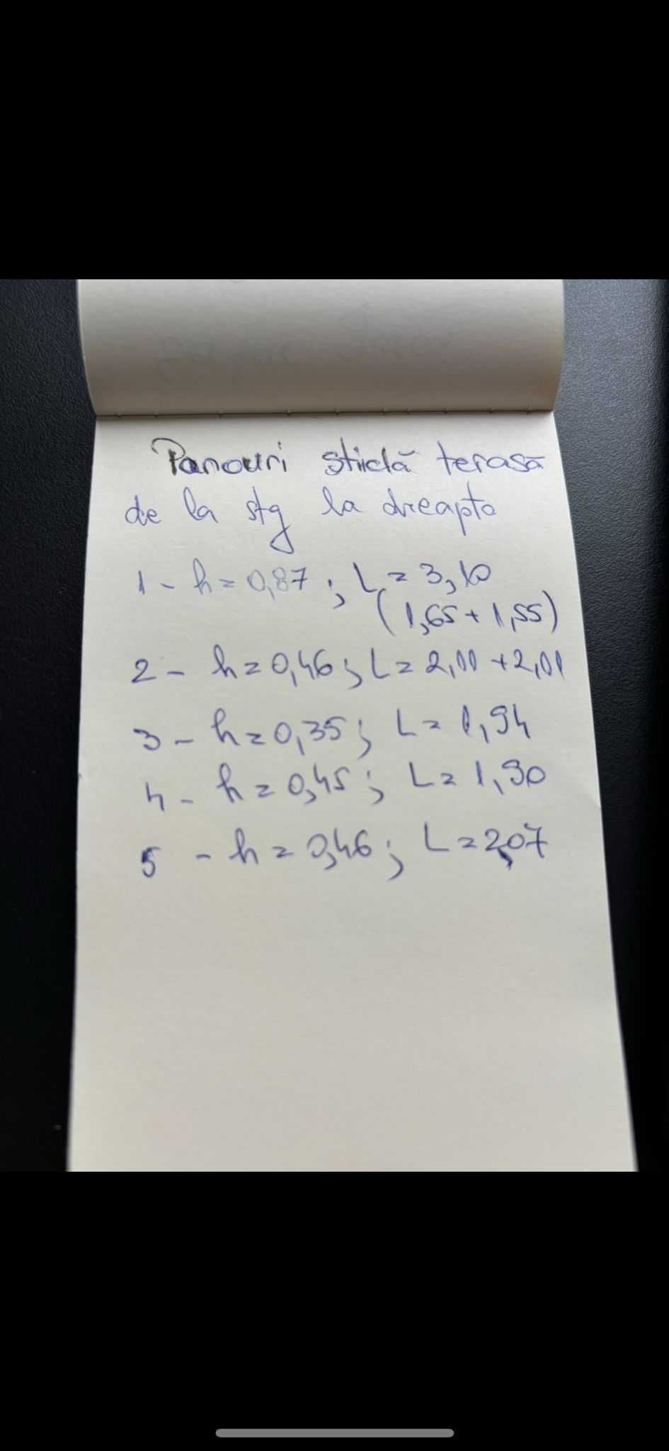 Panouri sticla terasa