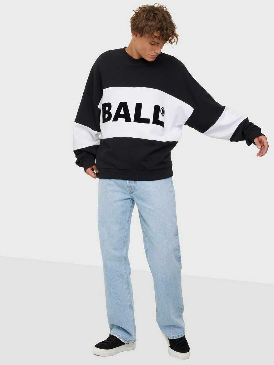 НОВ BALL Summer Ball Flock Crew Neck Sweater ОРИГИНАЛЕН суичър/блуза