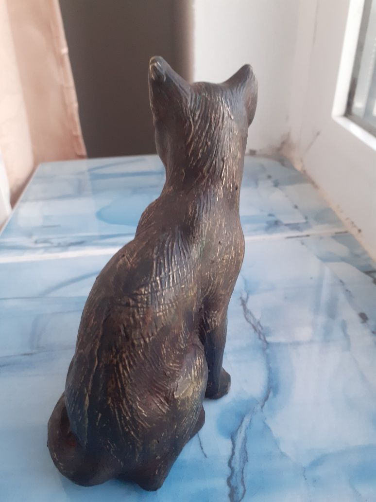 Pisica statuetă bronz