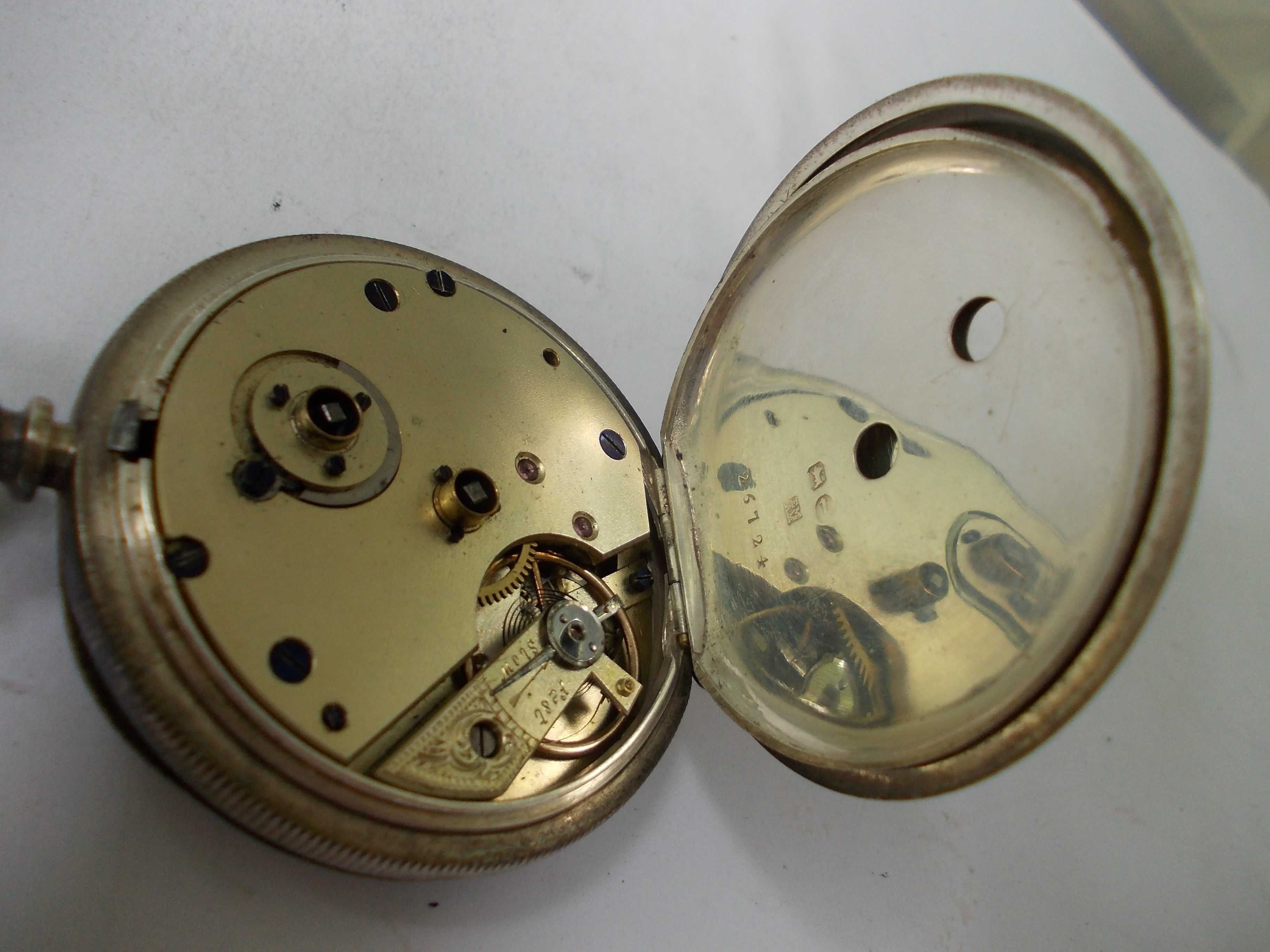 ceas vechi de buzunar din argint