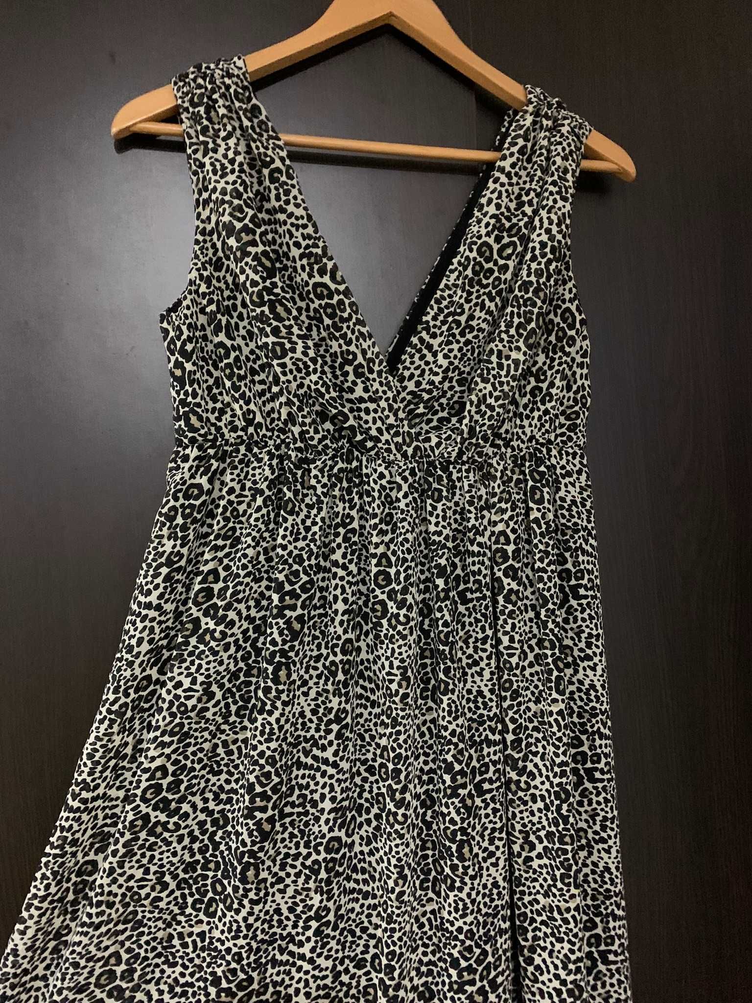 Rochie lunga cu print leopard H&M