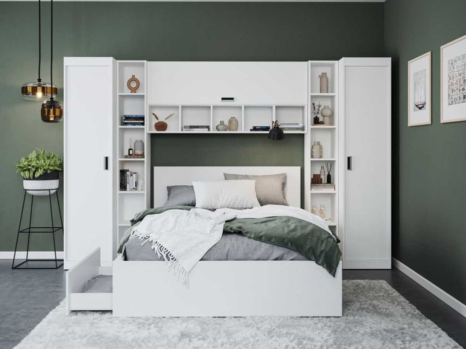 Set Dormitor Nordis 2.98m cu pat incadrat