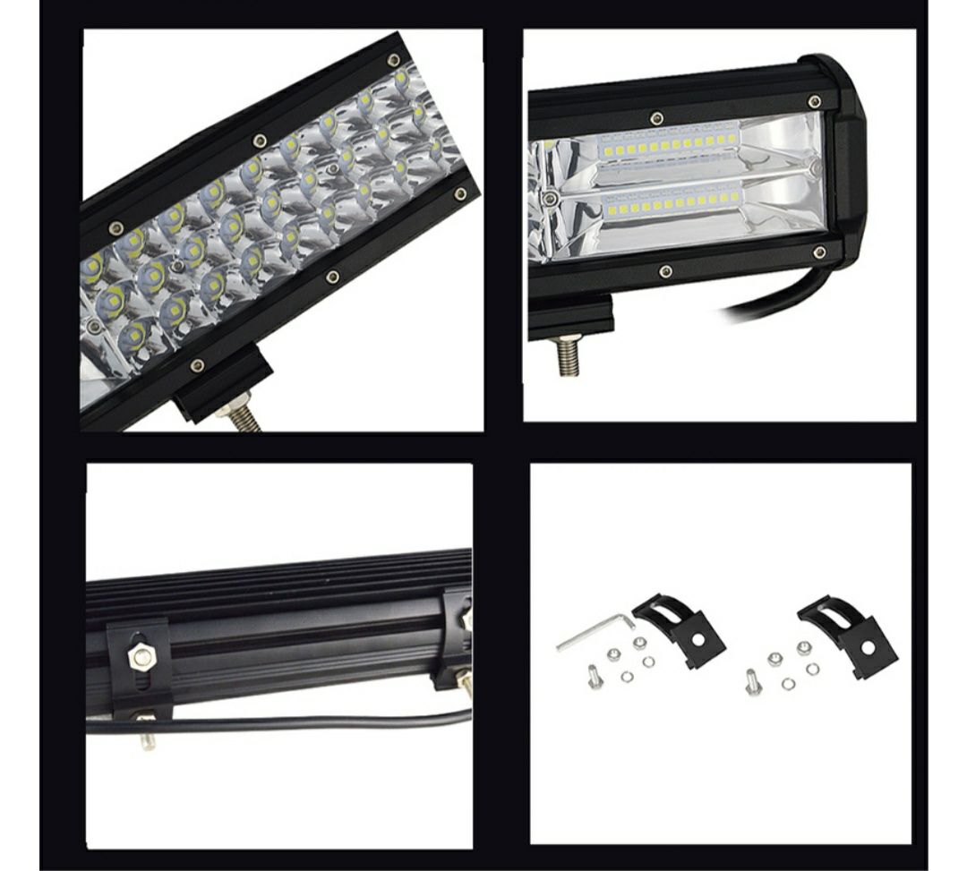 Ledbar / led bar proiector 324w combo cree auto atv tractor bara