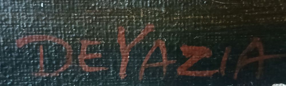 Tablou vechi pictat pânză