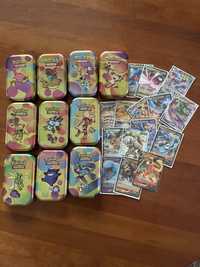 Покемон/Pokemon 50 карти с метална кутия