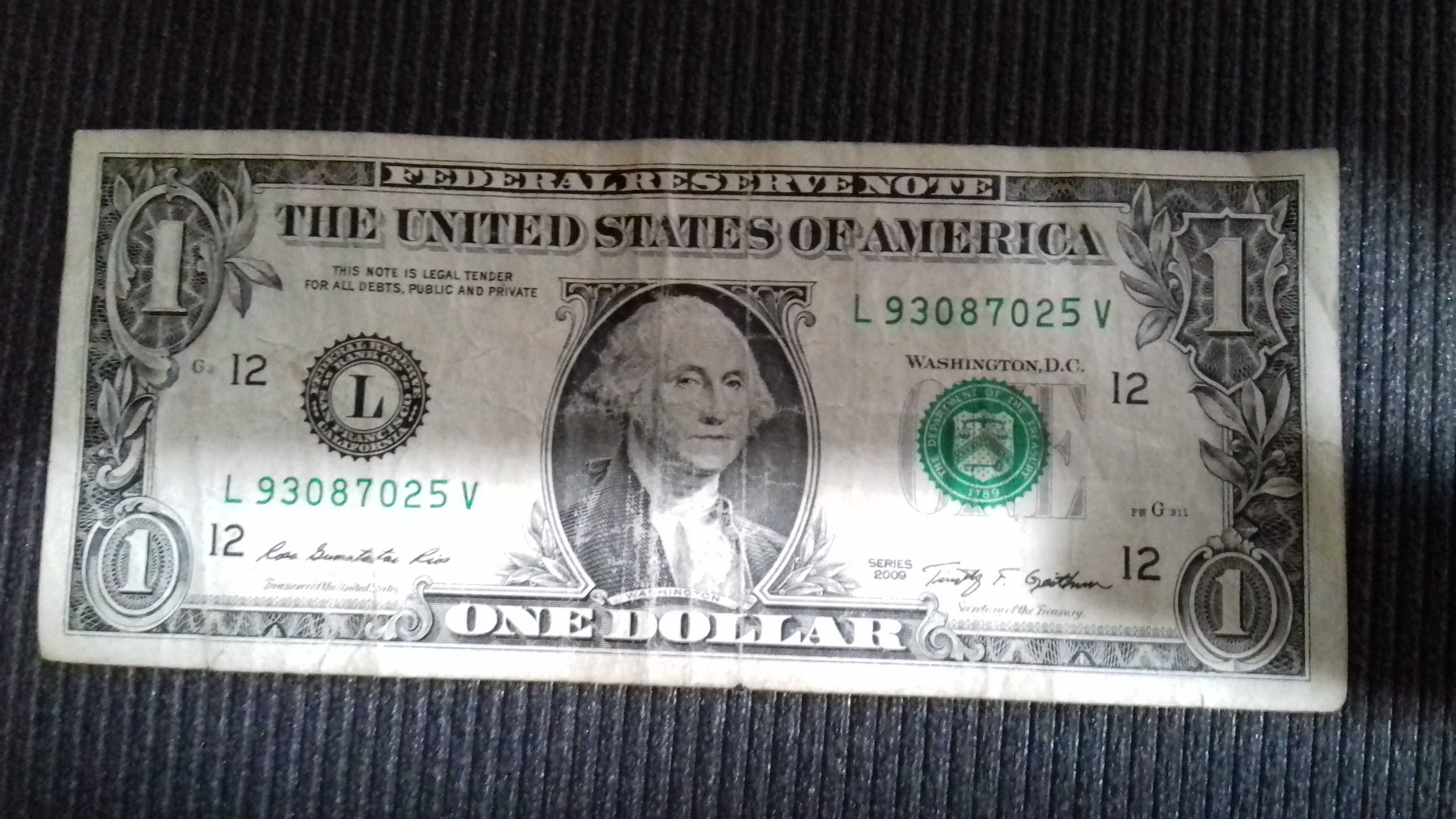 Bancnote de 1 dollar anul 1999 serii diferite