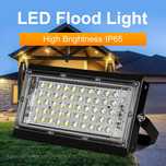 Proiector LED Slim 50W, 6000K, 220V, Negru, Proiector  Exterior ip65