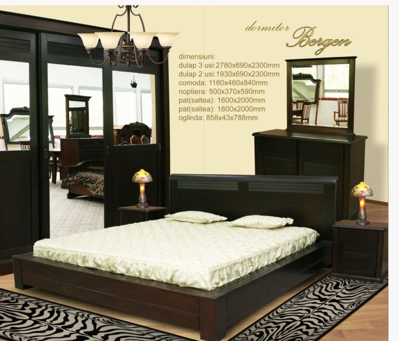 Dormitor lemn masiv Sarmexin