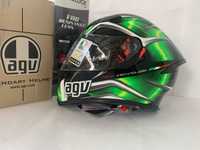 Casca moto full face L K-5 S AGV MULTI PLK HURRICANE Black Green White