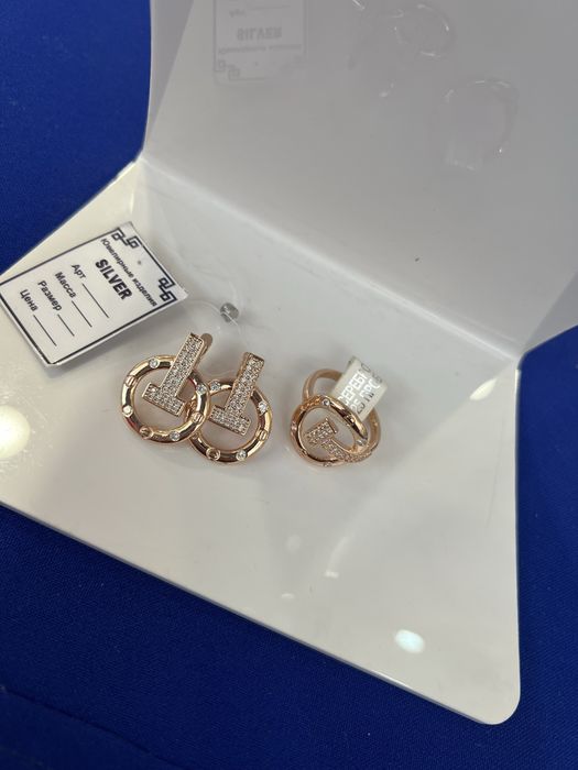 Украшения серьги кольцо