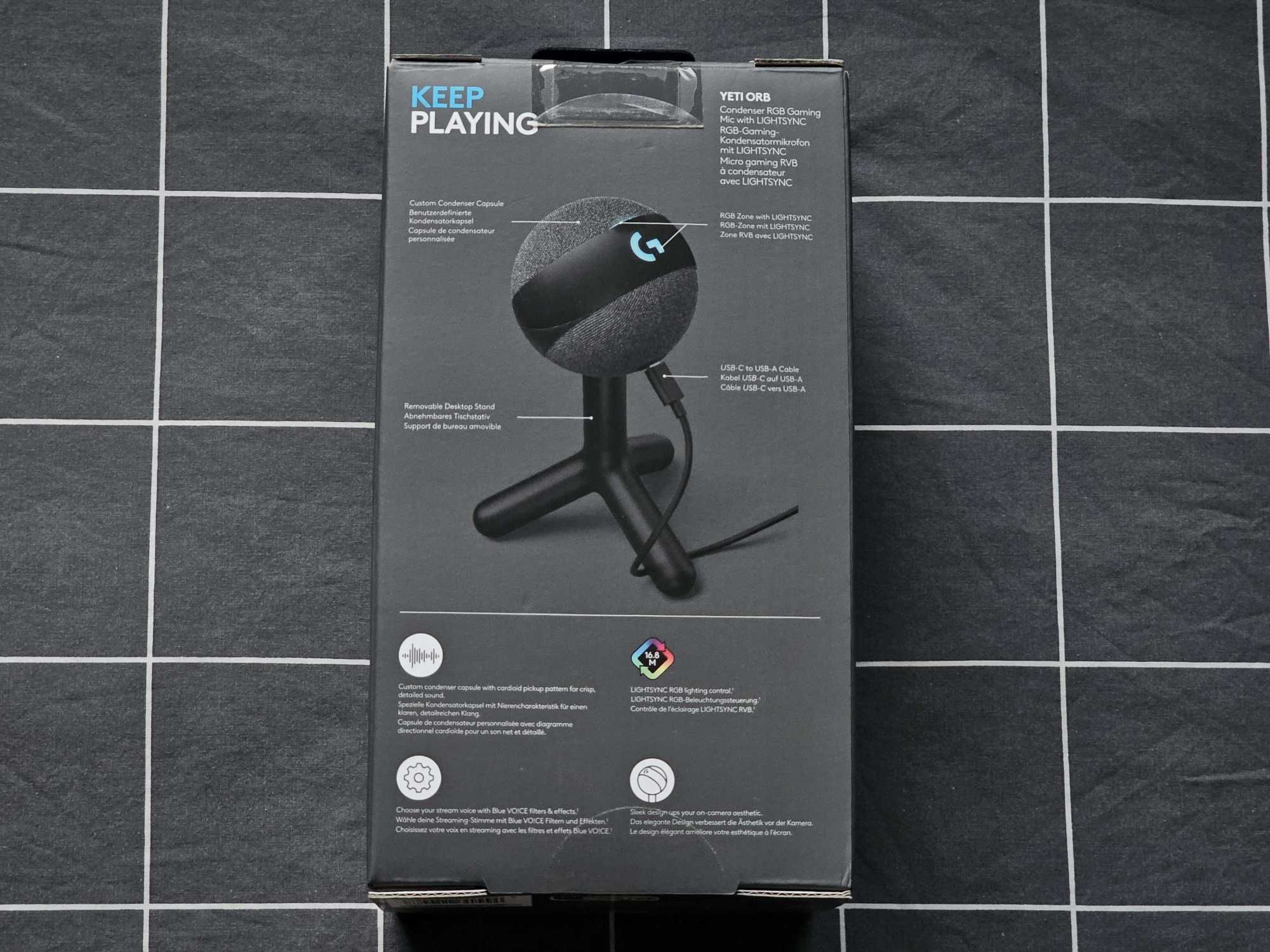 Logitech Yeti Orb геймърски микрофон – Чисто нов, неотварян