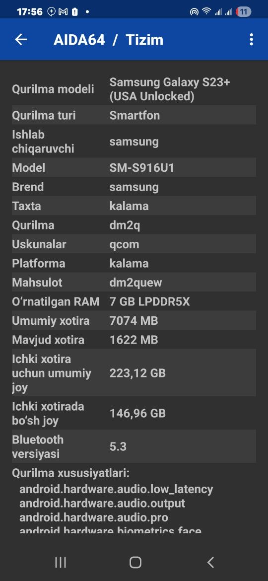 Samsung galaxy S23+
