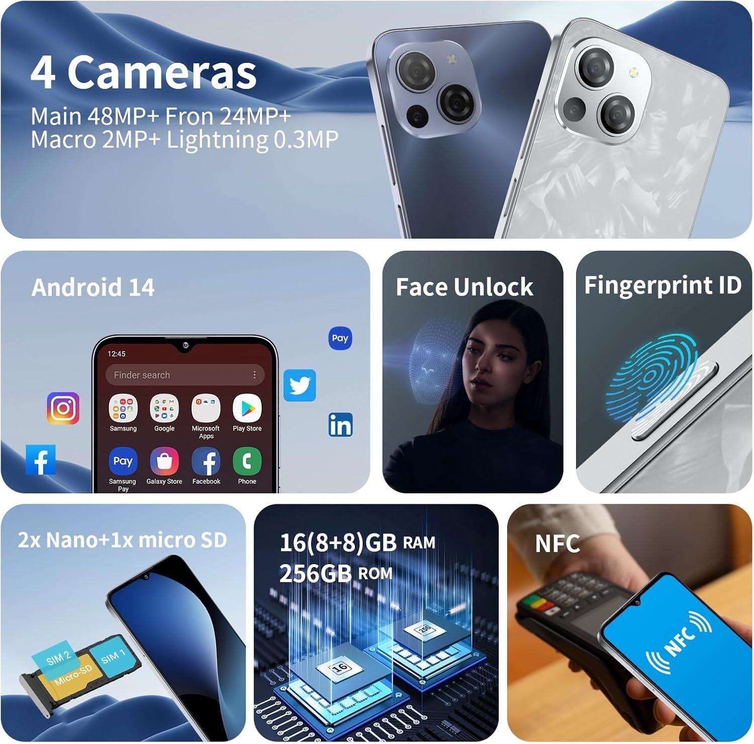 Telefon super bun calitate/preț: 16GB RAM+256GB. Display 2.4K. NFC