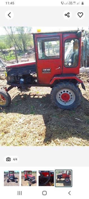 Tractoras facut 2 cilindri 35 cai motorina