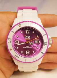 Ceas de damă Ice Original alb/purpuriu, SI.WV.S.S.1, cu quartz si dată