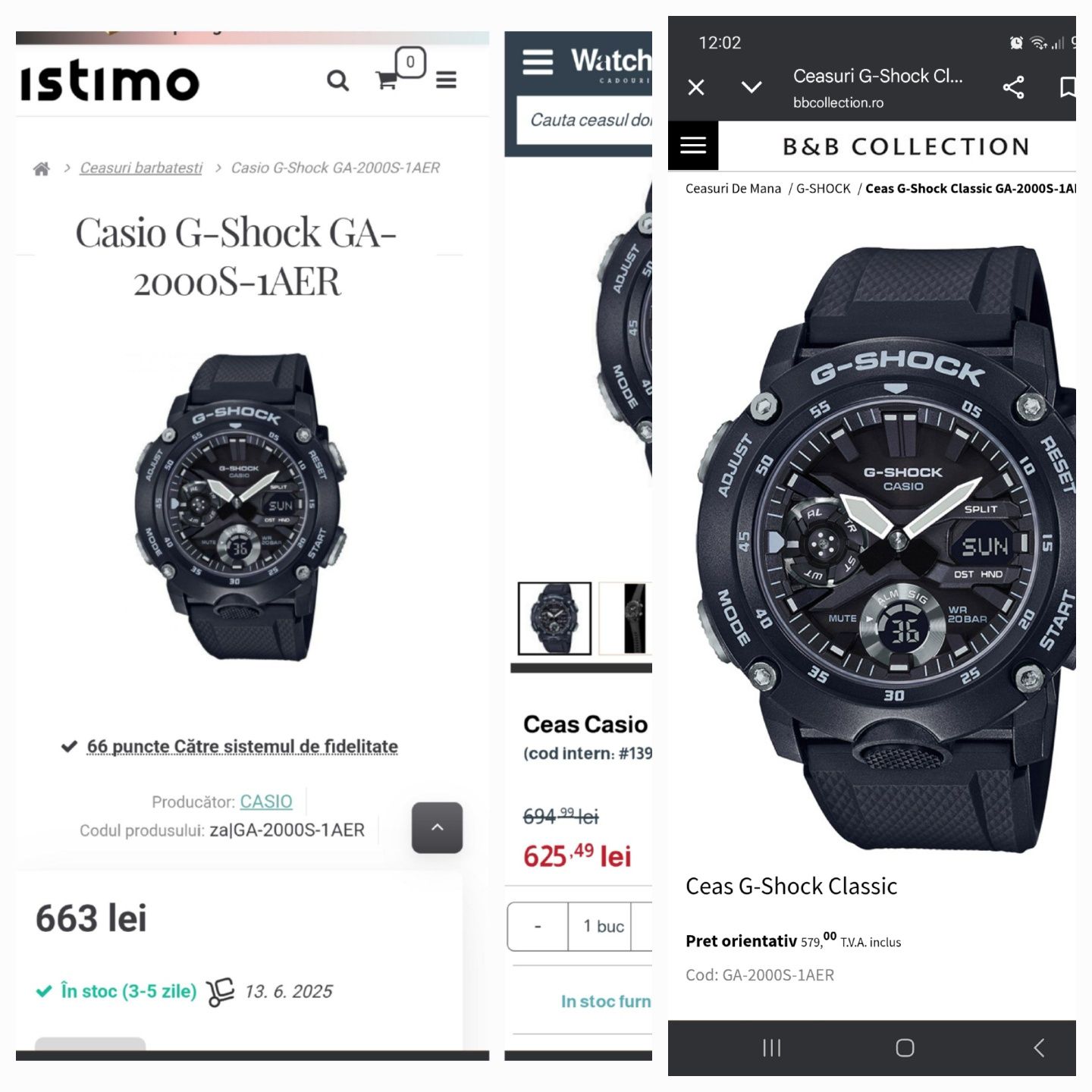Casio G shock   GA 2000S 1AER