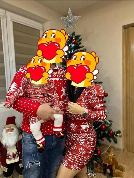 Коледни семейни дрехи