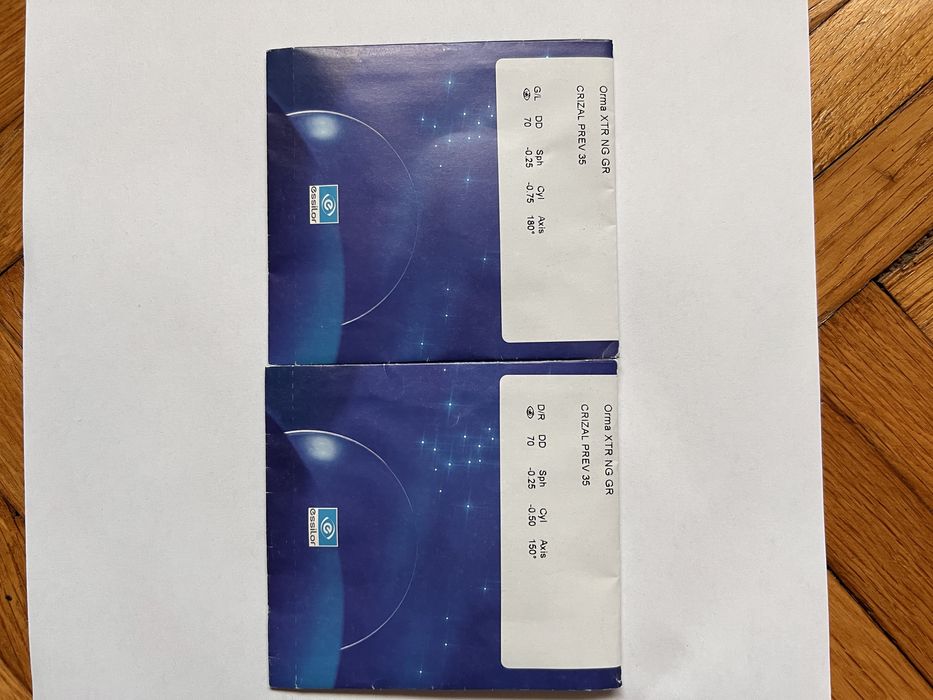 Lentile Essilor cu dioprii