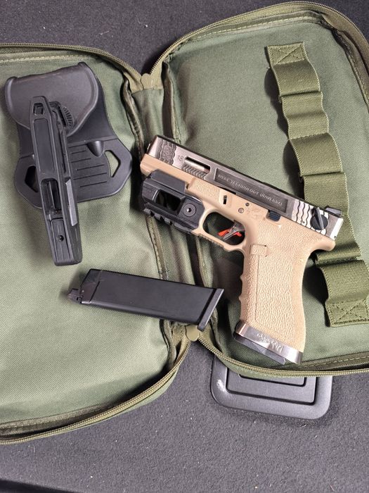 WE GBB Glock 18C Gen4 T8 Custom - Airsoft реплика