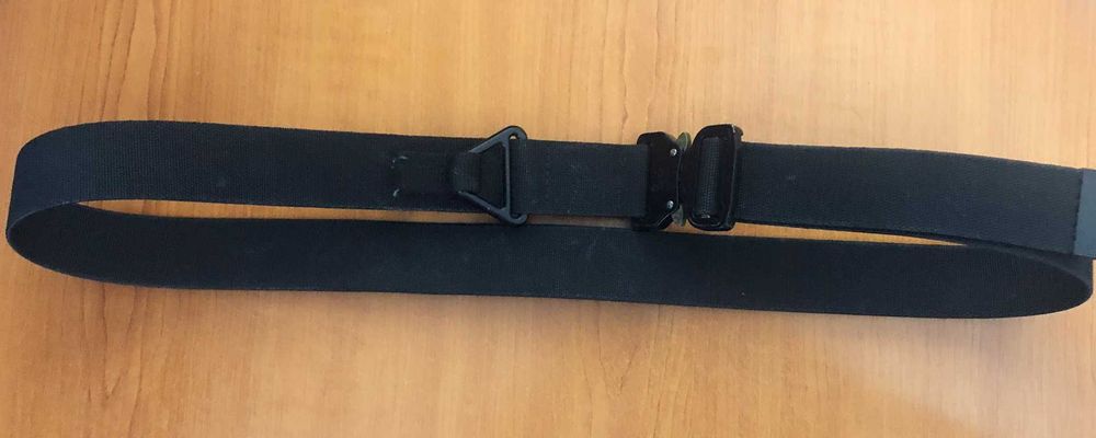 Centura textila neagra 110 cm
