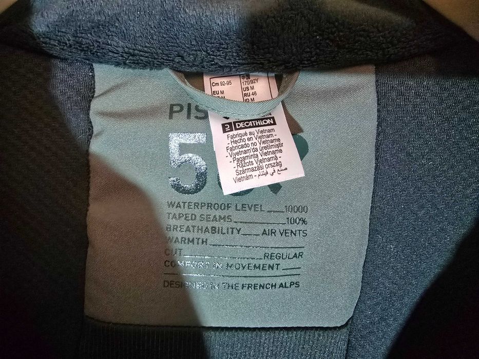 Geaca schi Wedze 500 Sport Verde Dama